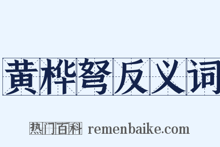 黄桦弩反义词是什么意思的图片